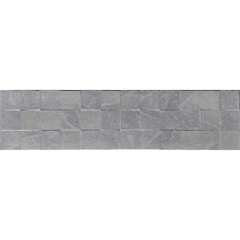 Mexen Icon Lyon Gris glasiertes Feinsteinzeug rekt. G1, Wandfliese 120 x 30 cm, matt - TL712-120-030-54