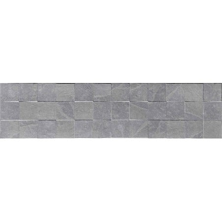 Mexen Icon Lyon Gris glasiertes Feinsteinzeug rekt. G1, Wandfliese 120 x 30 cm, matt - TL712-120-030-54