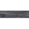 Mexen Riga Schwarzes glasiertes Feinsteinzeug rektifiziert G1, holzähnliche Boden- und Wandfliese 120 x 30 cm, matt