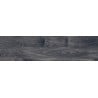 Mexen Riga Schwarzes glasiertes Feinsteinzeug rektifiziert G1, holzähnliche Boden- und Wandfliese 120 x 30 cm, matt