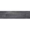 Mexen Riga Schwarzes glasiertes Feinsteinzeug rektifiziert G1, holzähnliche Boden- und Wandfliese 120 x 30 cm, matt
