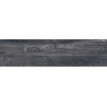 Mexen Riga Schwarzes glasiertes Feinsteinzeug rektifiziert G1, holzähnliche Boden- und Wandfliese 120 x 30 cm, matt