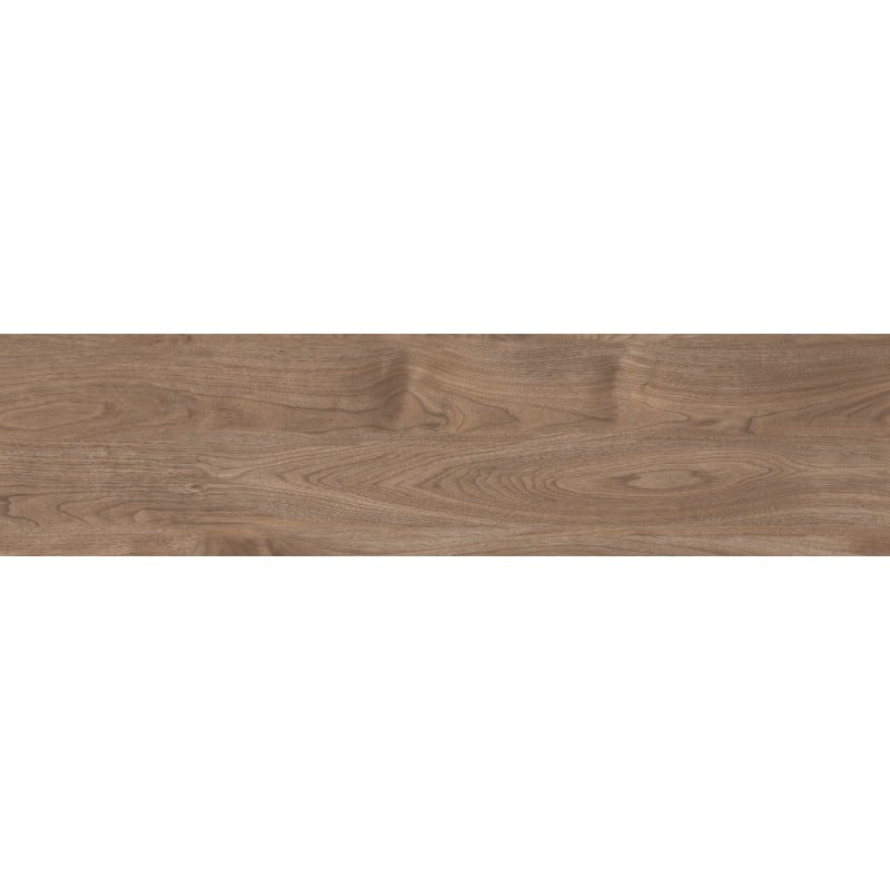 Mexen Riga Brauner glasiertes Feinsteinzeug rekt. G1, Holzoptikfliese für Boden- und Wandverkleidung 120 x 30 cm, matt