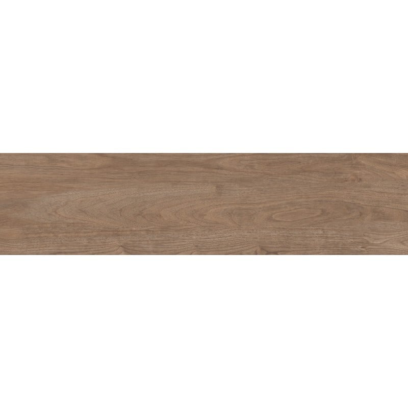 Mexen Riga Brauner glasiertes Feinsteinzeug rekt. G1, Holzoptikfliese für Boden- und Wandverkleidung 120 x 30 cm, matt