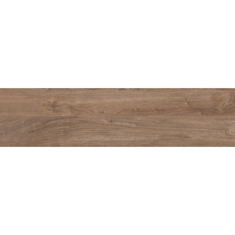 Mexen Riga Brauner glasiertes Feinsteinzeug rekt. G1, Holzoptikfliese für Boden- und Wandverkleidung 120 x 30 cm, matt