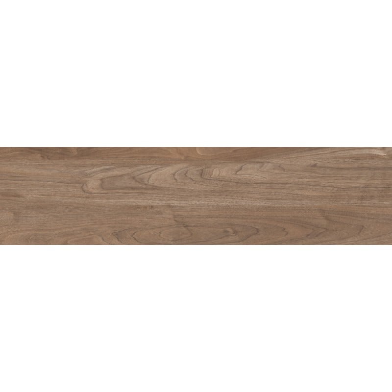 Mexen Riga Brauner glasiertes Feinsteinzeug rekt. G1, Holzoptikfliese für Boden- und Wandverkleidung 120 x 30 cm, matt
