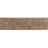 Mexen Riga Lyon Brown glasiertes Feinsteinzeug rek., holzähnliche Wandplatte 120 x 30 cm, matt - TL713-120-030-51