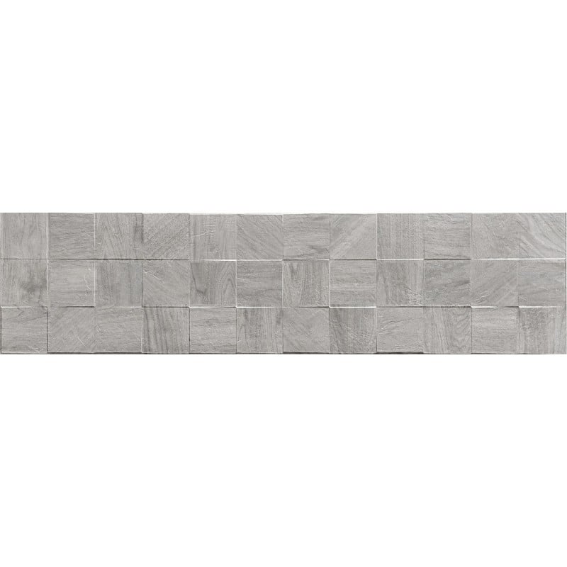Mexen Riga Lyon Grau glasiertes Feinsteinzeug rekt. G1, wandähnliche Holzfliese 120 x 30 cm, matt - TL713-120-030-54