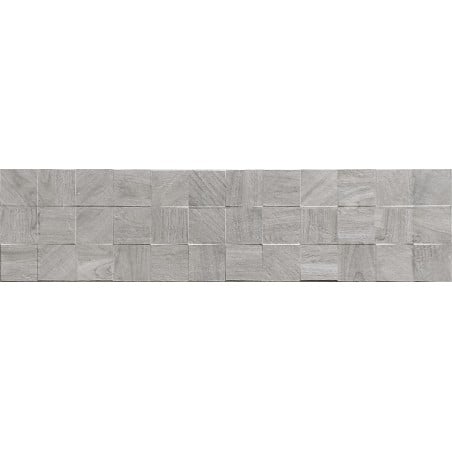 Mexen Riga Lyon Grau glasiertes Feinsteinzeug rekt. G1, wandähnliche Holzfliese 120 x 30 cm, matt - TL713-120-030-54