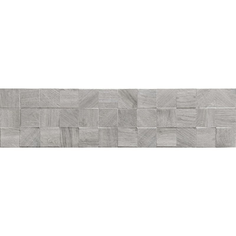Mexen Riga Lyon Grau glasiertes Feinsteinzeug rekt. G1, wandähnliche Holzfliese 120 x 30 cm, matt - TL713-120-030-54