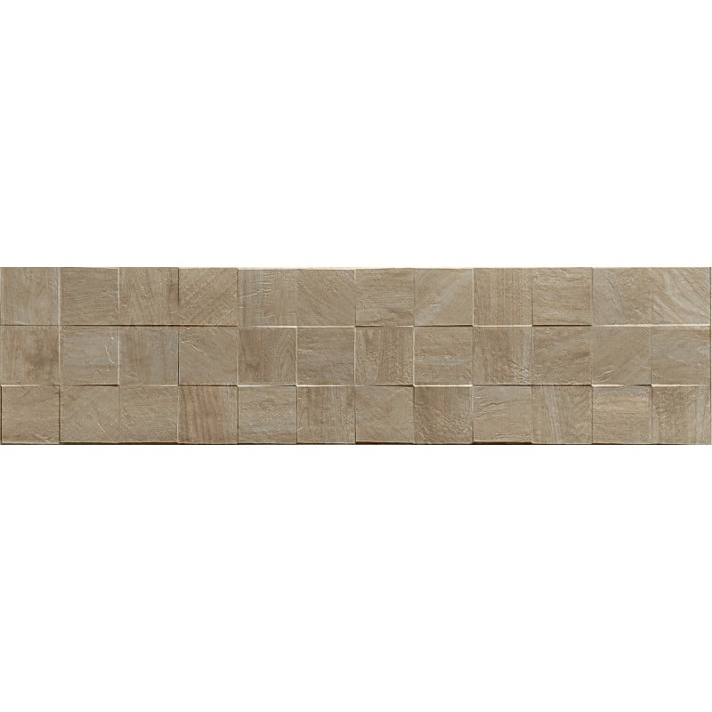 Mexen Riga Lyon Grigio glasiertes Feinsteinzeug rekt. G1, holzartige Wandfliese 120 x 30 cm, matt - TL713-120-030-55