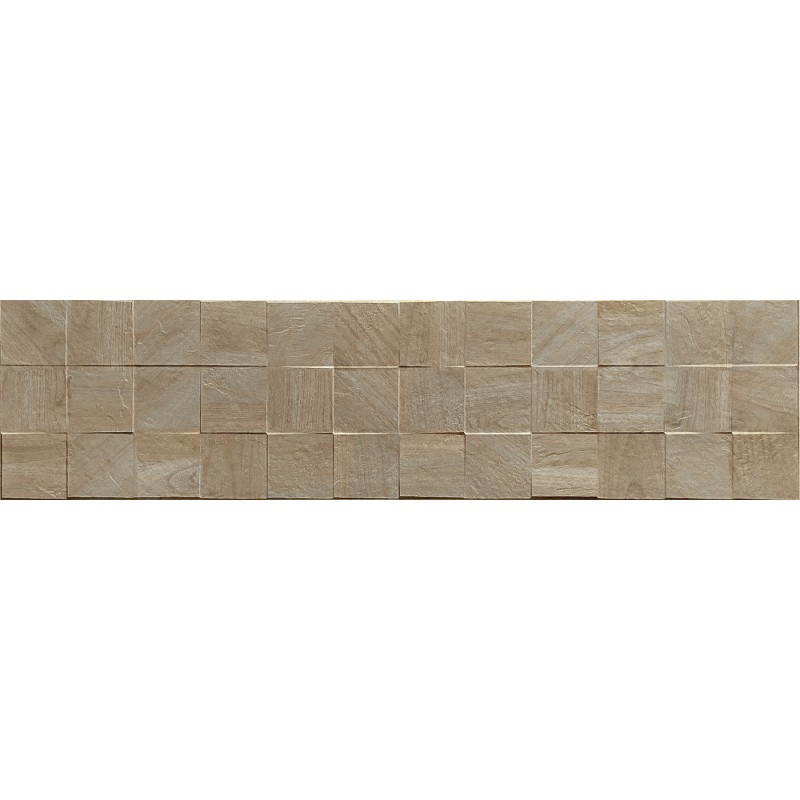 Mexen Riga Lyon Grigio glasiertes Feinsteinzeug rekt. G1, holzartige Wandfliese 120 x 30 cm, matt - TL713-120-030-55