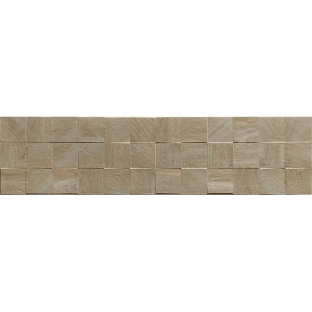Mexen Riga Lyon Grigio glasiertes Feinsteinzeug rekt. G1, holzartige Wandfliese 120 x 30 cm, matt - TL713-120-030-55