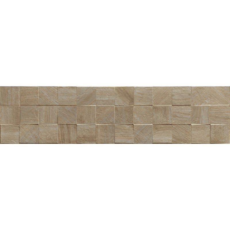 Mexen Riga Lyon Grigio glasiertes Feinsteinzeug rekt. G1, holzartige Wandfliese 120 x 30 cm, matt - TL713-120-030-55