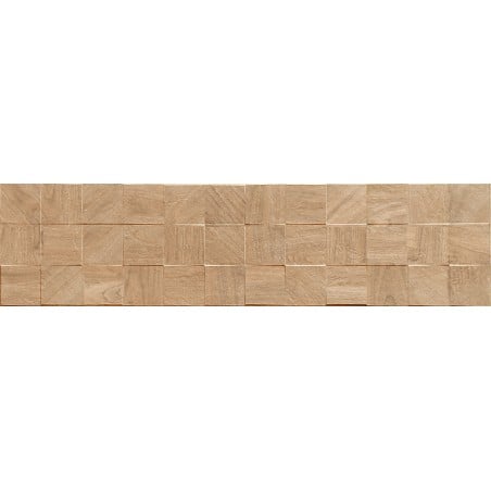 Mexen Riga Lyon Honey glasiertes Feinsteinzeug rekt. G1, holzähnliche Wandfliese 120 x 30 cm, matt - TL713-120-030-56