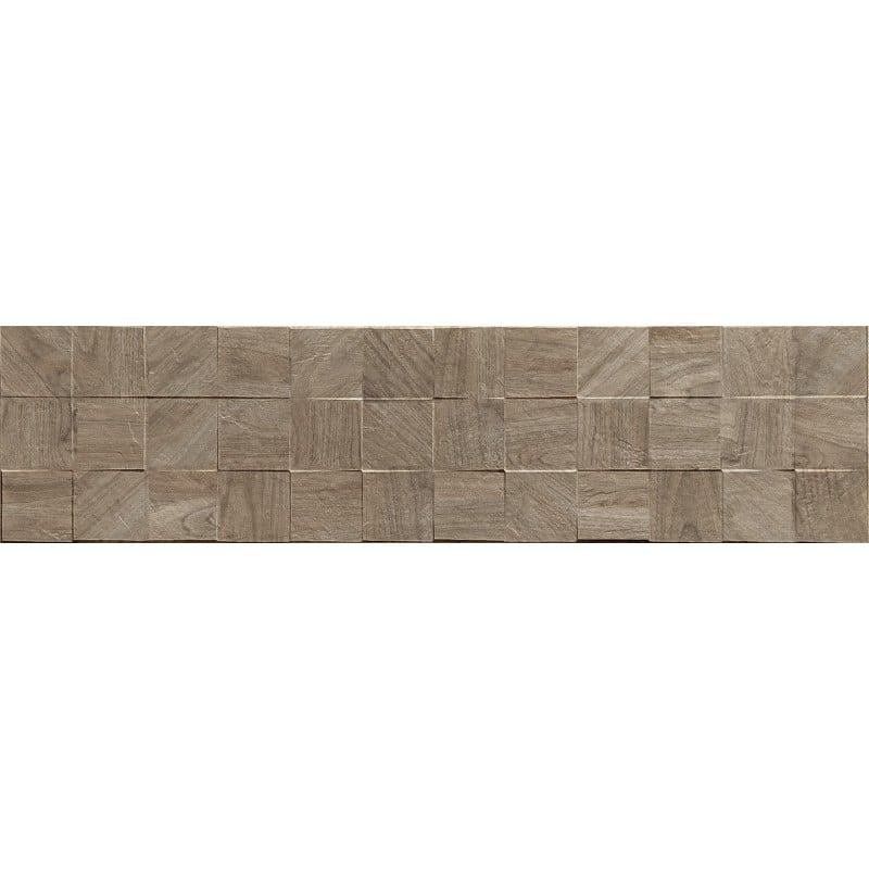 Mexen Riga Lyon Natural glasiertes Feinsteinzeug rektifiziert G1, holzähnliche Wandfliese 120 x 30 cm, matt - TL713-120-030-57