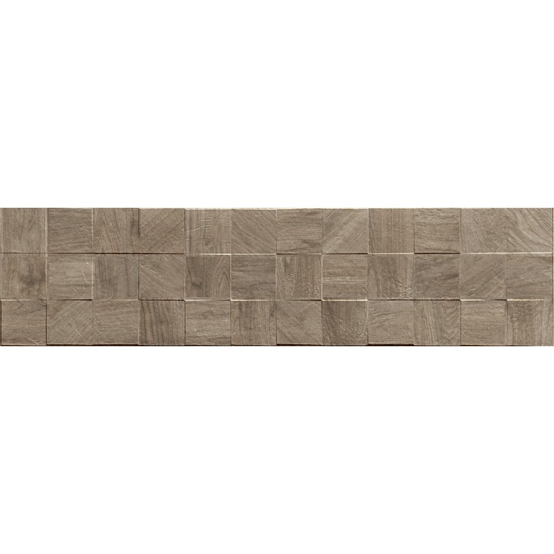 Mexen Riga Lyon Natural glasiertes Feinsteinzeug rektifiziert G1, holzähnliche Wandfliese 120 x 30 cm, matt - TL713-120-030-57