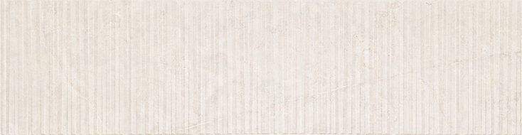 Mexen Flamingo Mayolica Bianco glasiertes Feinsteinzeug rek. G1, Wandfliese 120 x 30 cm, Carving - TL715-120-030-50
