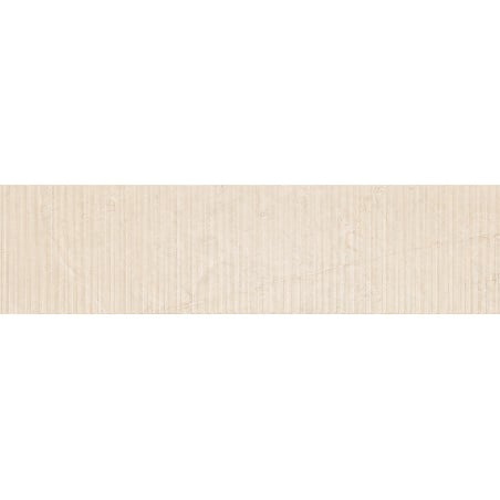 Mexen Flamingo Mayolica Crema glasiertes Gres rek. G1, Wandfliese 120 x 30 cm, Carving - TL715-120-030-51