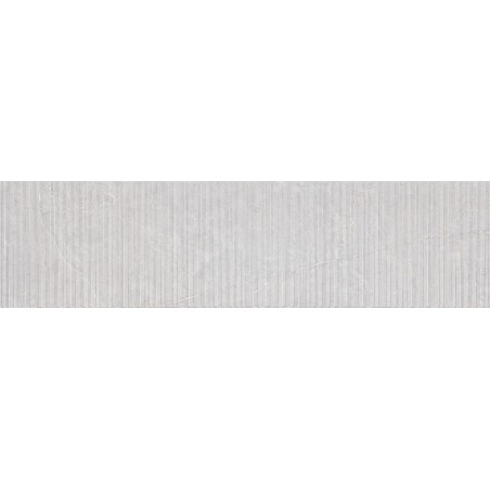Mexen Flamingo Mayolica Gris glasiertes Feinsteinzeug rekt. G1, Wandfliese 120 x 30 cm, Carving - TL715-120-030-52