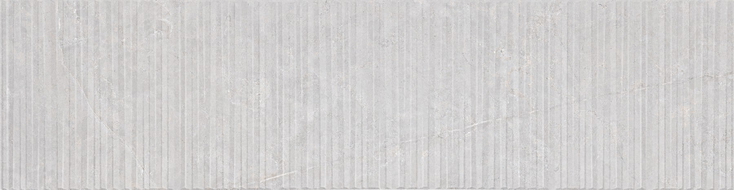 Mexen Flamingo Mayolica Gris glasiertes Feinsteinzeug rekt. G1, Wandfliese 120 x 30 cm, Carving - TL715-120-030-52