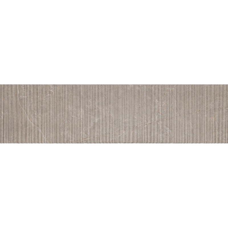 Mexen Flamingo Mayolica Mocha glasiertes Feinsteinzeug rekt. G1, Wandfliese 120 x 30 cm, Carving - TL715-120-030-53