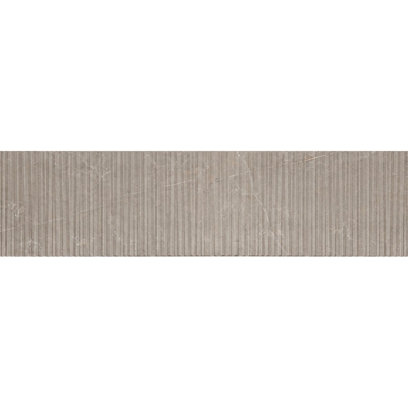 Mexen Flamingo Mayolica Mocha glasiertes Feinsteinzeug rekt. G1, Wandfliese 120 x 30 cm, Carving - TL715-120-030-53