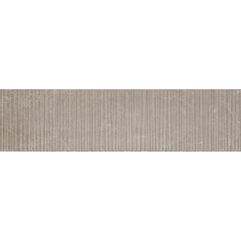 Mexen Flamingo Mayolica Mocha glasiertes Feinsteinzeug rekt. G1, Wandfliese 120 x 30 cm, Carving - TL715-120-030-53