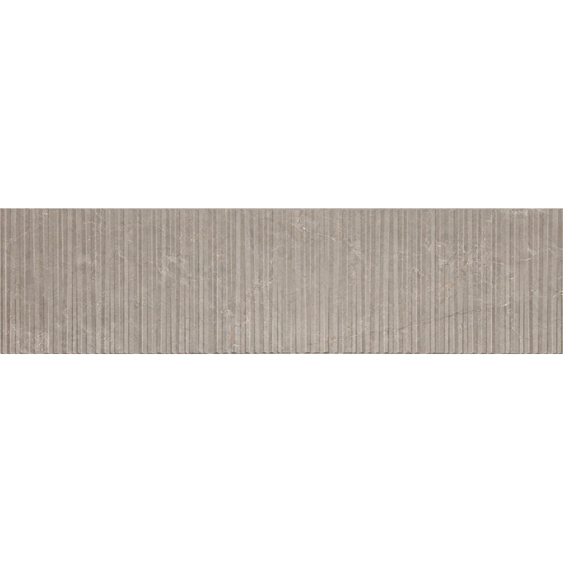 Mexen Flamingo Mayolica Mocha glasiertes Feinsteinzeug rekt. G1, Wandfliese 120 x 30 cm, Carving - TL715-120-030-53