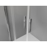 Mexen Exo-3S 3-seitige Duschkabine mit Schiebetür 190 x 75 cm, transparent, Chrom - 8152-190-075-01-00-3S