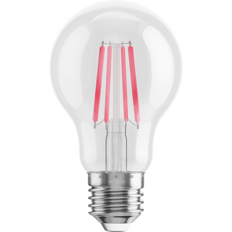 Mexen Vintis LED-Filamentlampe E27, A60, 4W, 55 lm, rot - L150-E27-04XX-45