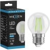 Mexen Vintis LED-Filamentlampe E27, G45, 4W, 55 lm, grün - L156-E27-04XX-46