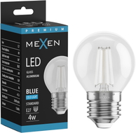 Mexen Vintis LED-Filament-Glühbirne E27, G45, 4W, 55 lm, blau - L156-E27-04XX-47