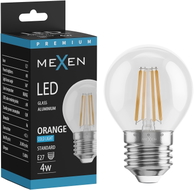 Mexen Vintis LED-Filament-Glühlampe E27, G45, 4W, 55 lm, orange - L156-E27-04XX-48