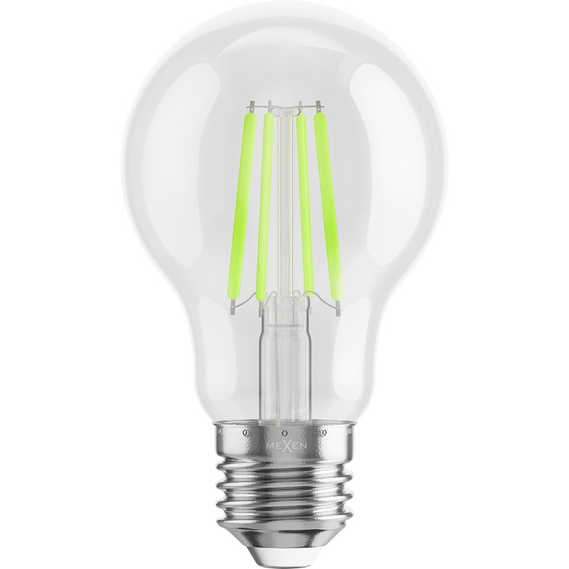 Mexen Vintis 3x LED-Filament-Glühbirne E27, A60, 4 W, 55 lm, grün - L150-E27-04XX-46x03