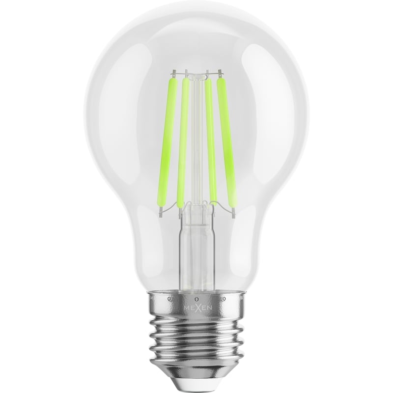 Mexen Vintis 6x LED-Filamentlampe E27, A60, 4W, 55 lm, grün - L150-E27-04XX-46x06