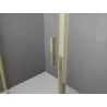Mexen Exo-3S Dreiteilige Duschkabine 125 x 120 cm, transparent, gold - 819-125-120-50-00-3S