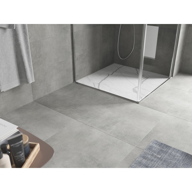 Mexen Hugo Quadratische Duschwanne SMC 70 x 70 cm, weißer Stein - 42157070