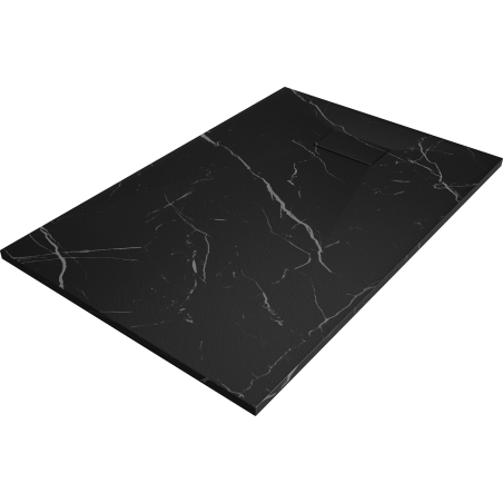 Mexen Hugo Rechteckige SMC-Duschwanne 100 x 70 cm, schwarzer Stein - 42757010