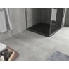 Mexen Hugo quadratische SMC-Duschwanne 70 x 70 cm, schwarzer Stein - 42757070