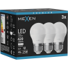 Mexen Nova 3x LED-Lampe E27, G45, 4W, Neutral - 4000K, 420 lm - L101-E27-0440-01x03