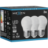 Mexen Nova 3x LED-Lampe E27, G45, 6W, Neutral - 4000K, 630 lm - L101-E27-0640-01x03