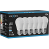 Mexen Nova 6x LED-Glühbirne E27, G45, 9W, Kalt - 6500K, 945 lm - L101-E27-0965-01x06