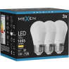 Mexen Nova 3x LED-Glühbirne E27, G45, 10W, Warm - 3000K, 1055 lm - L101-E27-1030-01x03