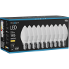 Mexen Nova 10x LED-Glühbirne E14, C37, 1W, Warm - 3000K, 105 lm - L102-E14-0130-01x10