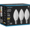 Mexen Nova 3x LED-Glühbirne E14, C37, 1W, Neutral - 4000K, 105 lm - L102-E14-0140-01x03