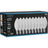 Mexen Nova 10x LED-Glühbirne E14, C37, 1W, Kalt - 6500K, 105 lm - L102-E14-0165-01x10