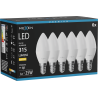 Mexen Nova 6x LED-Glühbirne E14, C37, 3W, Warm - 3000K, 315 lm - L102-E14-0330-01x06