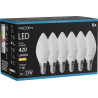 Mexen Nova 6x LED-Glühbirne E14, C37, 4W, Warm - 3000K, 420 lm - L102-E14-0430-01x06