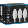 Mexen Nova 3x LED-Lampe E14, C37, 6W, Kalt - 6500K, 630 lm - L102-E14-0665-01x03